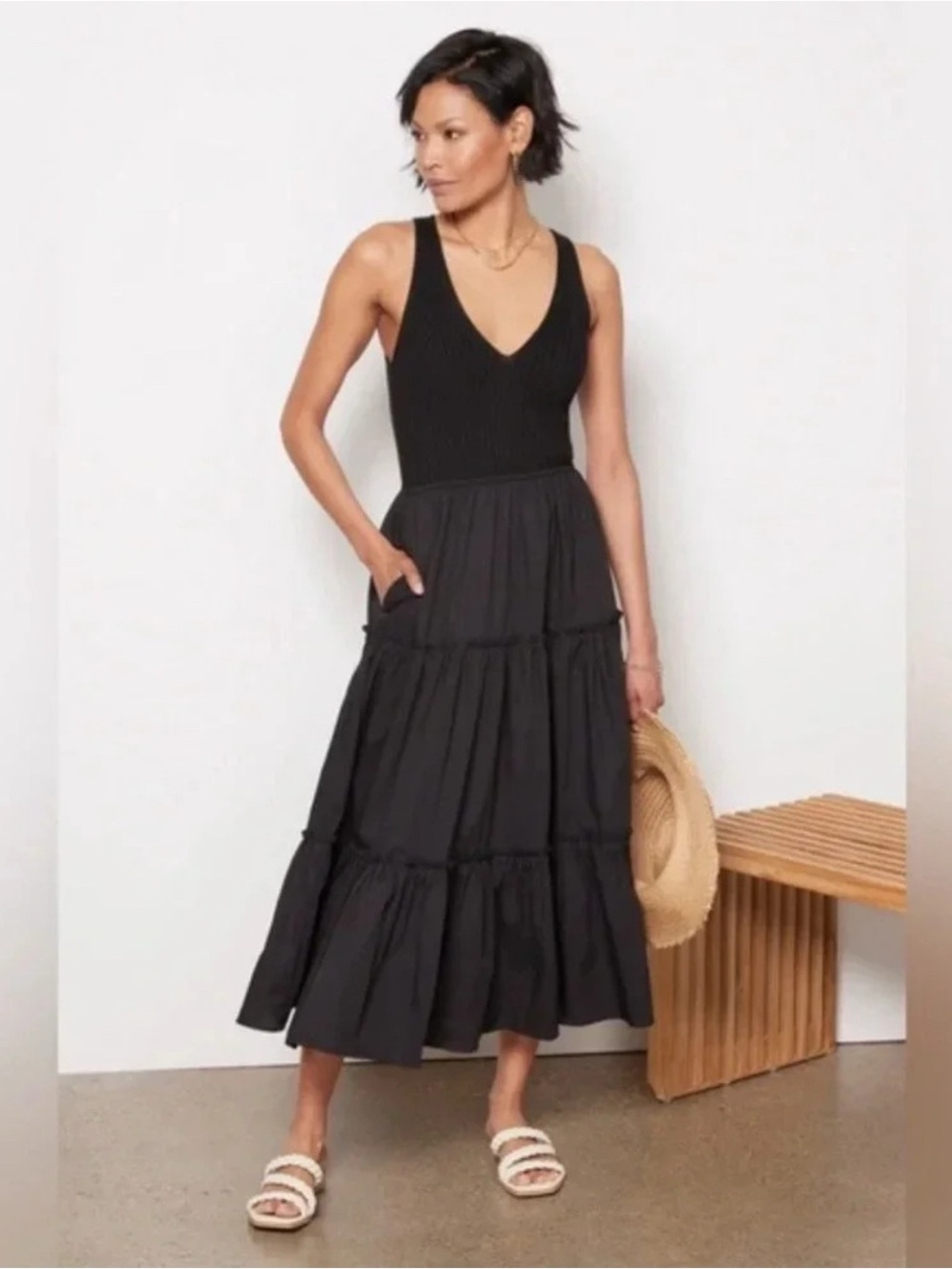 Evereve Arya Midi Dress-NWT